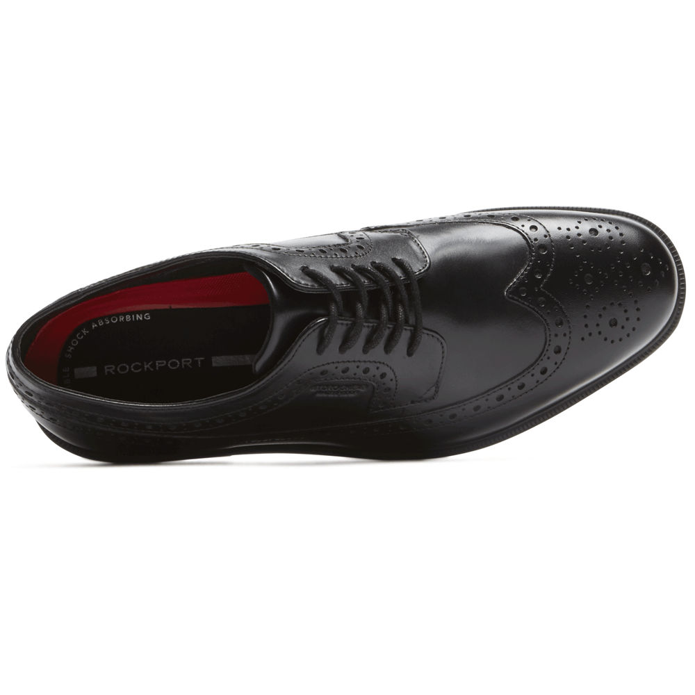 Rockport Pen Sko Herre Svart - Essential Details Ii Wingtip - JTMC24896